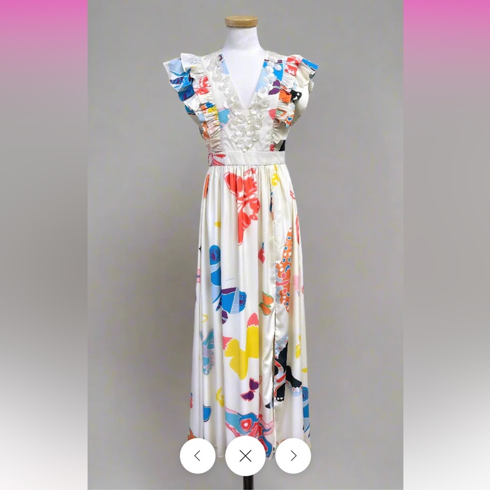 NWT Sheridan French butterfly Stacey dress. Size small